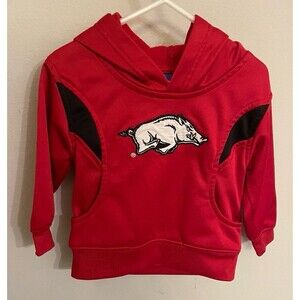 University of Arkansas Razorbacks Toddler Sweatshirt Hoodie, Size 2T